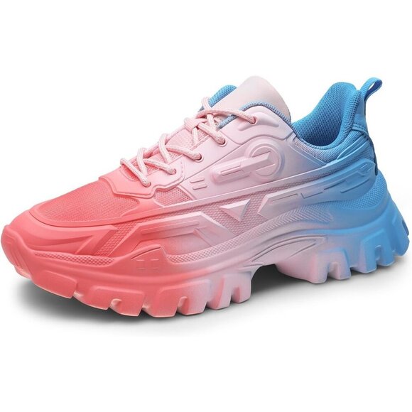 Shoes - Women's Rainbow-bold Ethylene Vinyl Acetate Chunky Platform Fashion Sneakers
